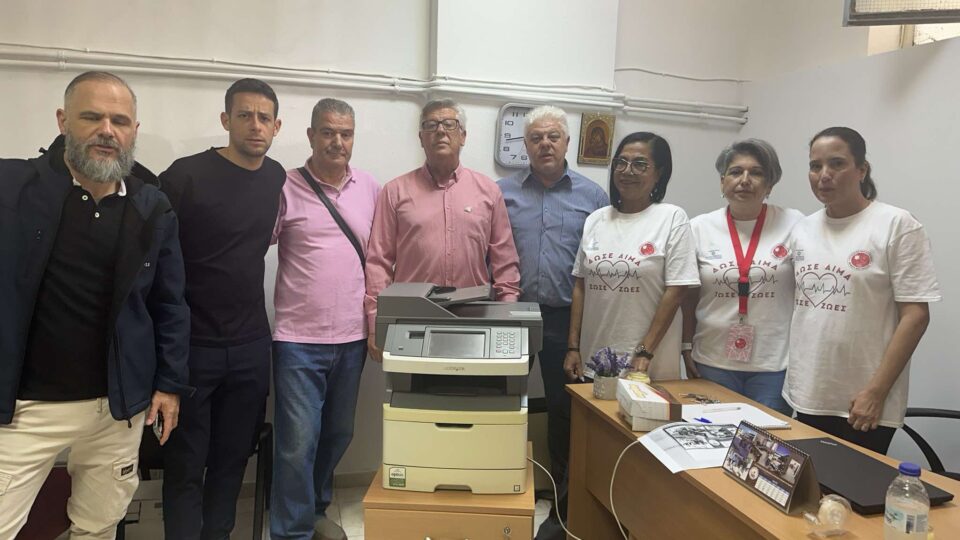 Δωρεά εκτυπωτικού πολυμηχανήματος από το τμήμα AHEPA HJ-13 "Αργοναύτες" Βόλου