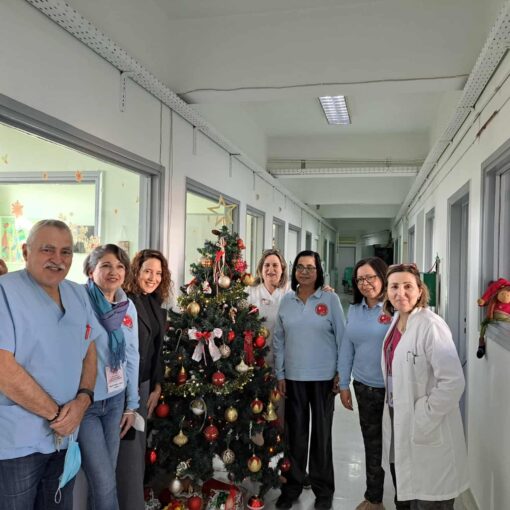 Συνάντηση με τον Διοικητή, τον Διευθυντή της Ν.Υ. Αιμοδοσίας και την Προϊσταμένη της  Μ.Μ.Α. του Γ. Ν.Βόλου